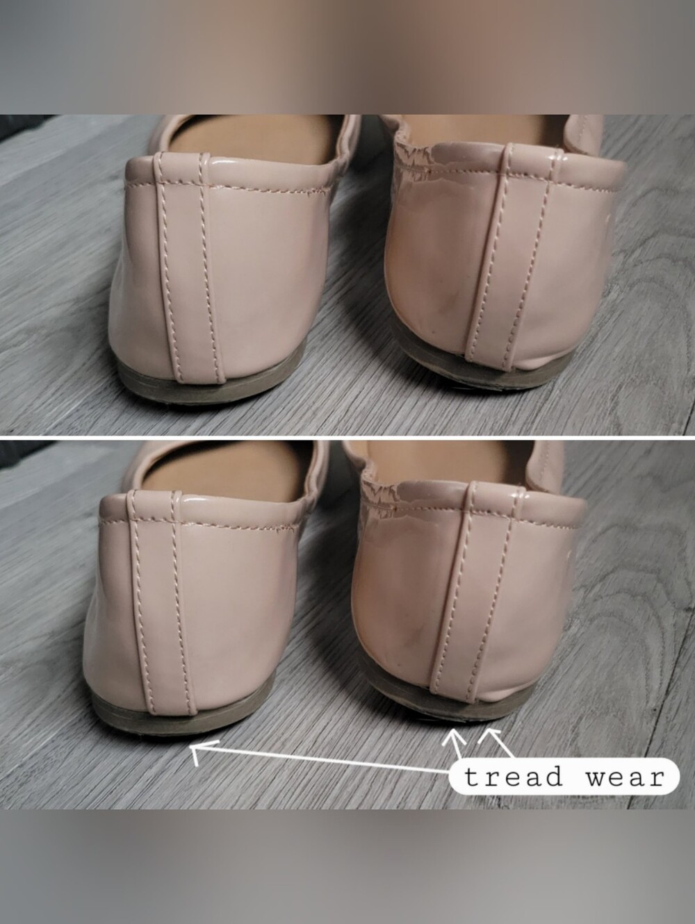 Mossimo Glossy Patent Leather Nude Cream Round Toe Ballet Flats, US 6.5 EU 37 - Picture 7 of 14